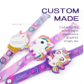 Push Bubble Unicorn Dial Silicone Kids LED Reloj