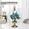 Golden Metal candlestick flower vase decorate house