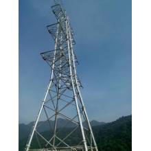 Torre de treliça de aço em ângulo de comunicação galvanizada por imersão a quente