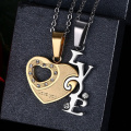 Collier amour couples pendentif en forme de coeur Fashion