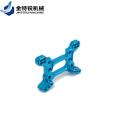 CNC milling machining aluminum parts with blue anodizing