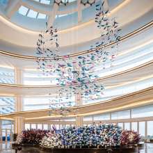 Customization colorful hotel lobby crystal chandelier light
