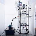 Chemical vacuum100l jacketed glass reactor