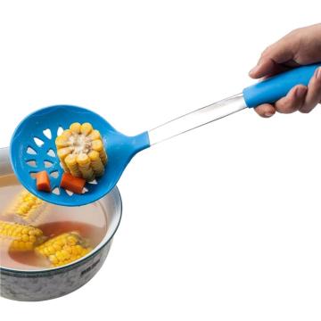 Juego de utensilios de cocina de silicona personalizados Mango de acero inoxidable