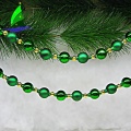 Elegant Glossy Polished Glass Chain Beads Decoration