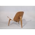 Hans J Wegner plywood shell chair