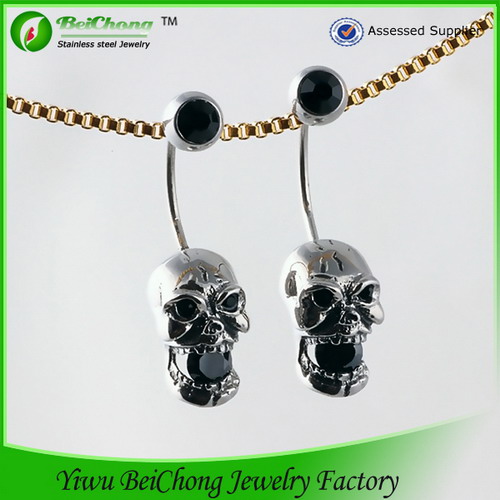 Stainless Steel Skull Earring