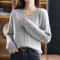 Women's sweaters are loose and casual