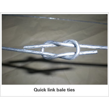 Laços de Bale galvanizado Link rápido
