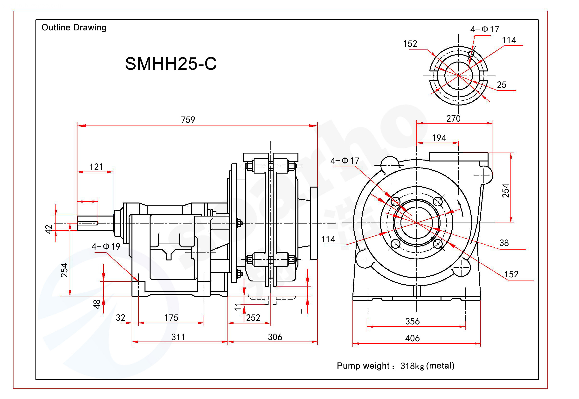 SMHH25-C outline drawing