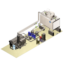 skid mounted cooling & heating system