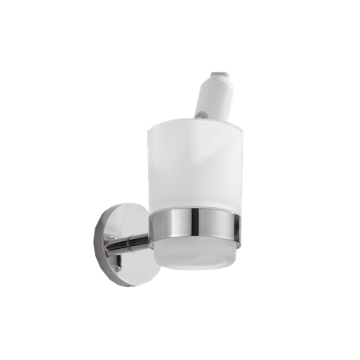 Wall Mounted Toothbrush Holder Frosted Glass Cup