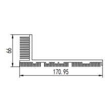 Cuideur à induction en aluminium Profil Extrusion