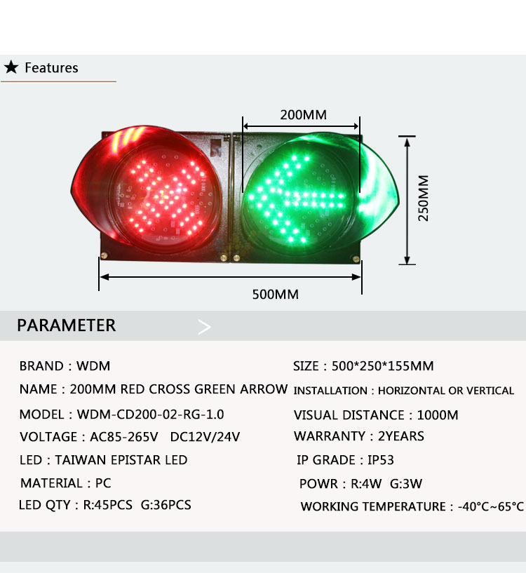 red cross green arrow traffic light-2