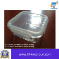 Caja de vidrio transparente con tapa de plástico de vidrio para la cocina Kb-Jh06092