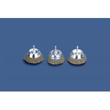 Hexagon shaft mounted cup brushes
