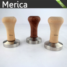 Stainless Steel Coffee Tamper with Wooden Handle