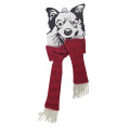 Christmas pet knit scarf and festival dog scarf