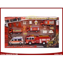 DIY Toys Fire Play Sets with Ambulance and Friction Toys Fire Engine