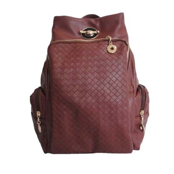 Unisex Vintage PU Leather School Backpack