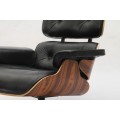 Кресло для отдыха Aniline Leather Eames и оттоманская копия