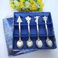 Gift Box Package Stainless Steel Christmas Spoon Set