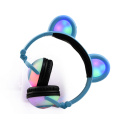 Wireless kids headset for girl with led light