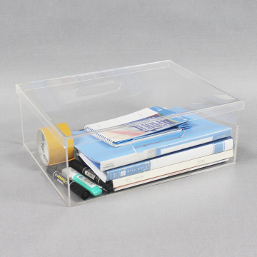 Klares Acryl-Schreibtisch-Organizer-Set mit Deckel