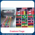 Banners de Banderas del Mundo Satin Fabric personalizados