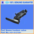 Pièces pour chargeuse sur pneus valve tandem WA320-3 421-43-27201 pour les marques Komatsu