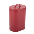 Red pet food storage bin