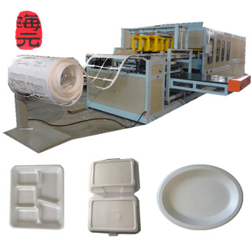 Conjunto de la máquina de fabricación de platos de alimentos desechables