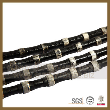 Diamond Rope Saw para cantera de piedra y perfilado, cuadratura (SY-DWS-56)