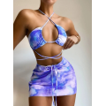 Sexy swimwear bikini tie dye swimwear women