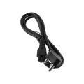 South Africa C5 Mains Plug Black Power Cable