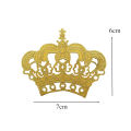 Fer sur les patchs brodés Royal Imperial Crown King