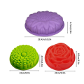 Moldes de bolo de silicone de forma de flor personalizada