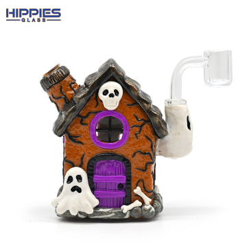 3D Cartoon Dab Rigs with Halloween Pumpkin house