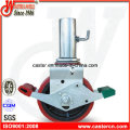 8 Inch TPU Scaffold Caster with Steel Tube