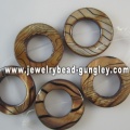 natural donut shape shell beads