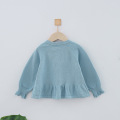 Babykleidung Gestrickte Strickjacke Himmel Blaue Oberseite