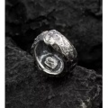 "Blue Lake" Hand-Crafted Silver Ring embedded