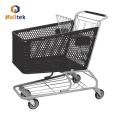 American Red Color Plastic Supermarket Shopping Trolley