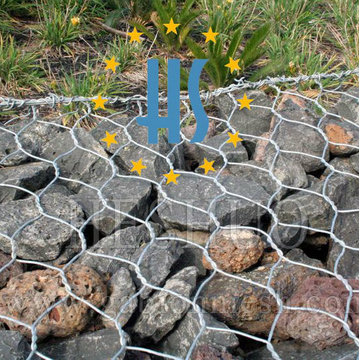 Boîte de fil de Galfan Gabion de 3mm