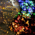 LED Multi Color Peach Flowers String Lights