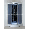 Cabine de douche avec design acide Verre gris