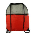 Popular Mesh And Nylon Drawstring Backpack