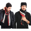 Men Winter Classical Striped Men′s Wool Scarf (82020)