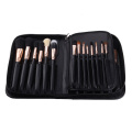 PU Makeup Brush Organizer Holder Pouch with Flap