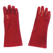 Laboratoire professionnel industriel sécurité du travail gants en PVC rouge